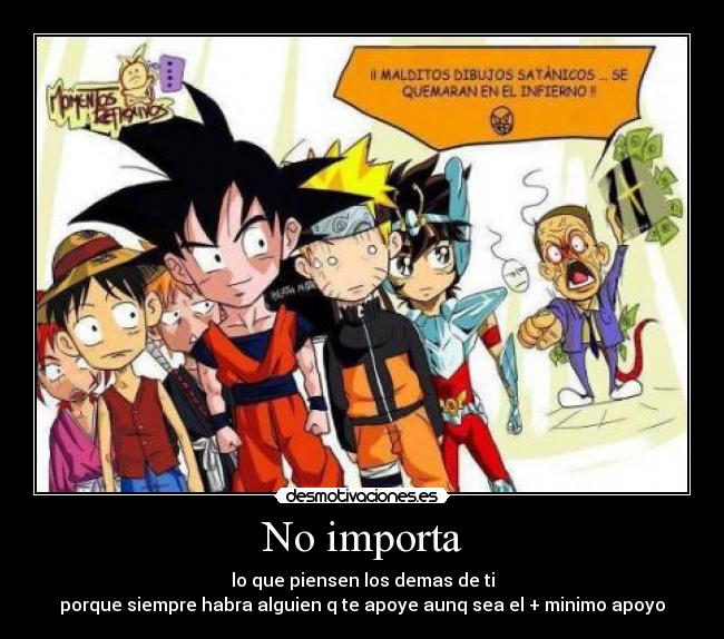 carteles anime desmotivaciones