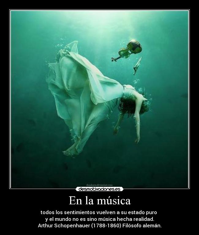En la música -