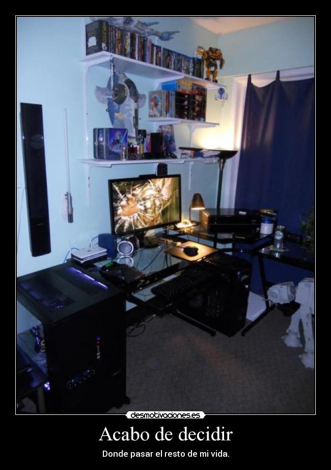 Acabo de decidir -