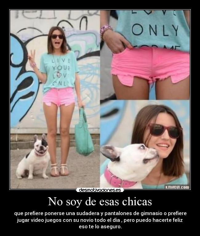 No soy de esas chicas - 