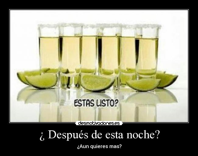 ¿ Después de esta noche? - 