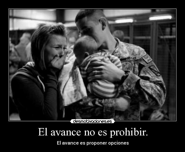 El avance no es prohibir. -