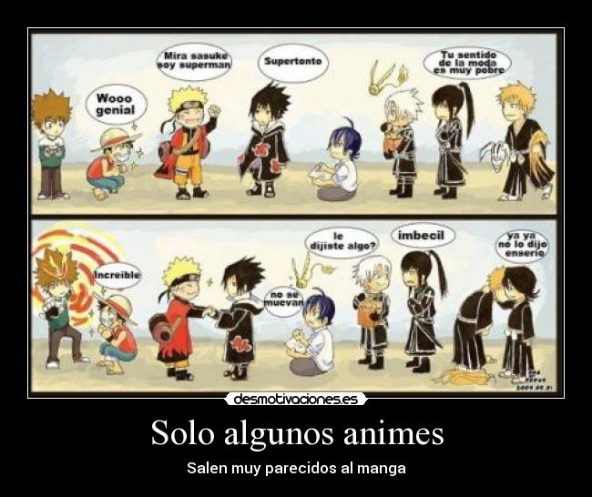 Solo algunos animes -
