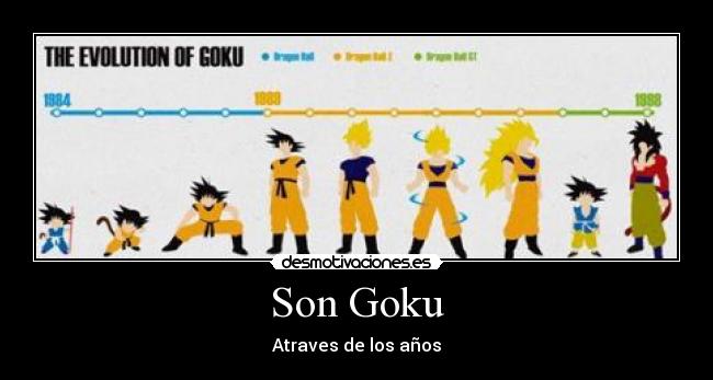 Son Goku - Atraves de los años