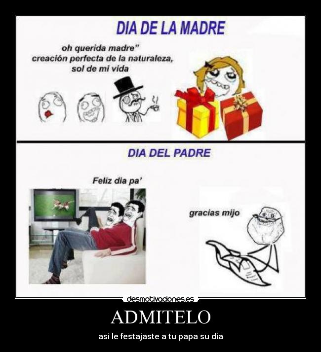ADMITELO - asi le festajaste a tu papa su dia
