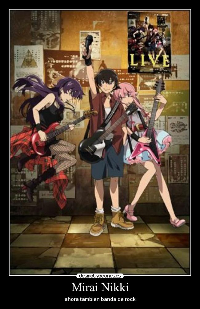 Mirai Nikki - ahora tambien banda de rock