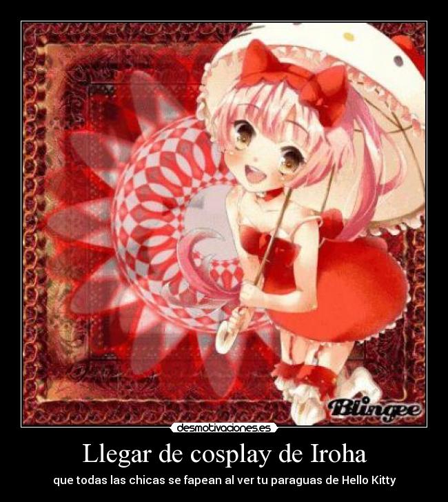 Llegar de cosplay de Iroha - 