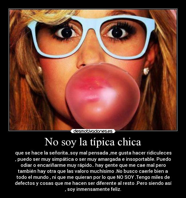 No soy la típica chica - 