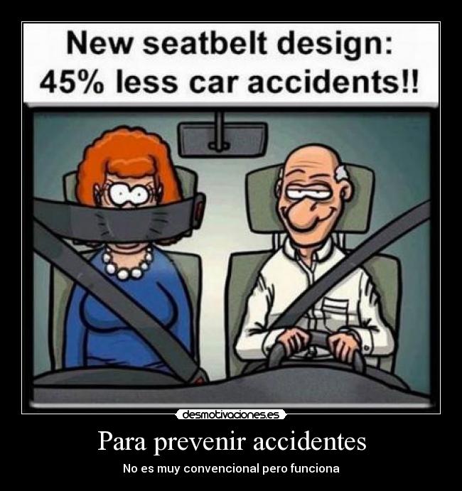 Para prevenir accidentes -