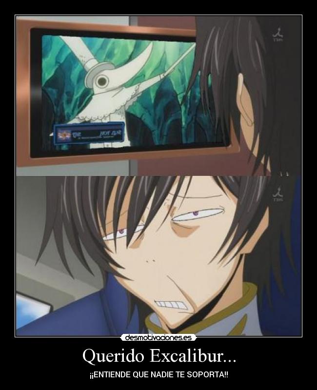 carteles anime soul eater excalibur anime code geass lelouch lamperouge desmotivaciones