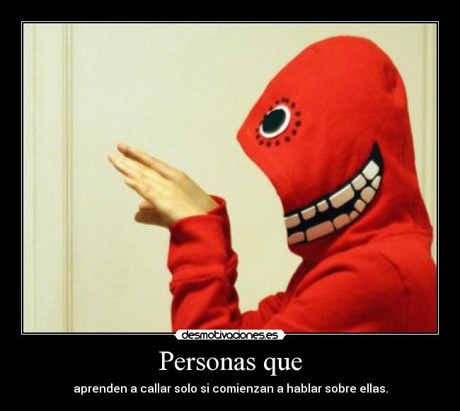 Personas que -