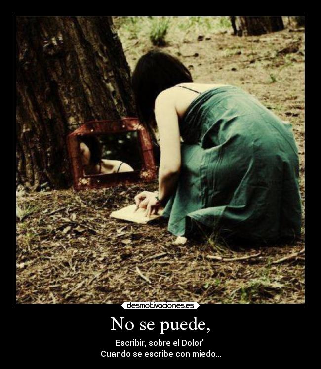 No se puede, -