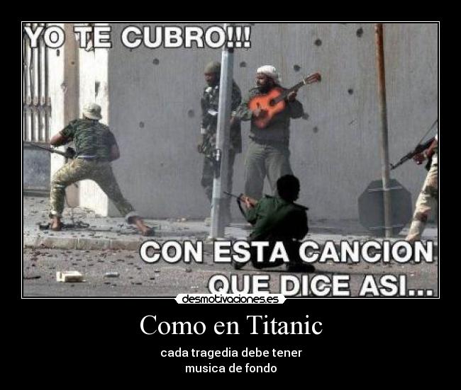 Como en Titanic -