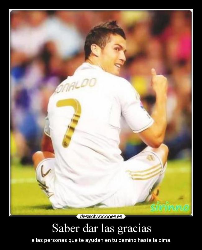 Saber dar las gracias -