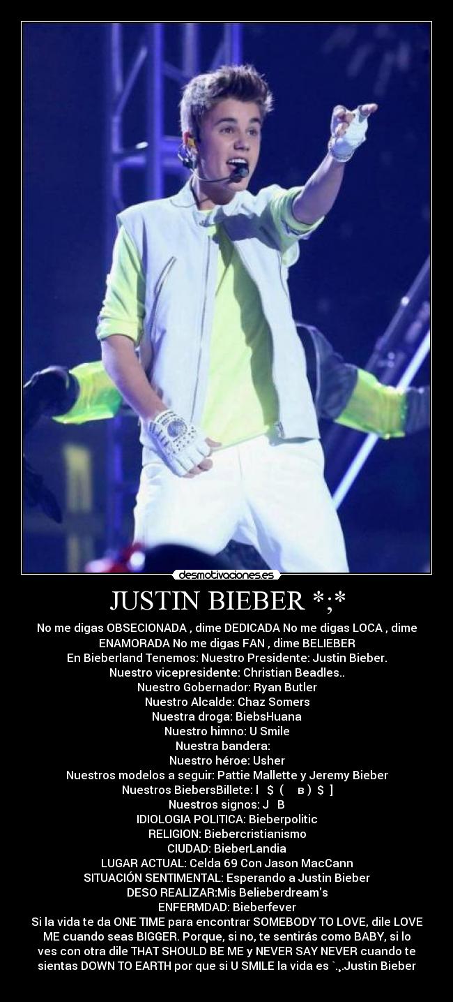 JUSTIN BIEBER *;* - 