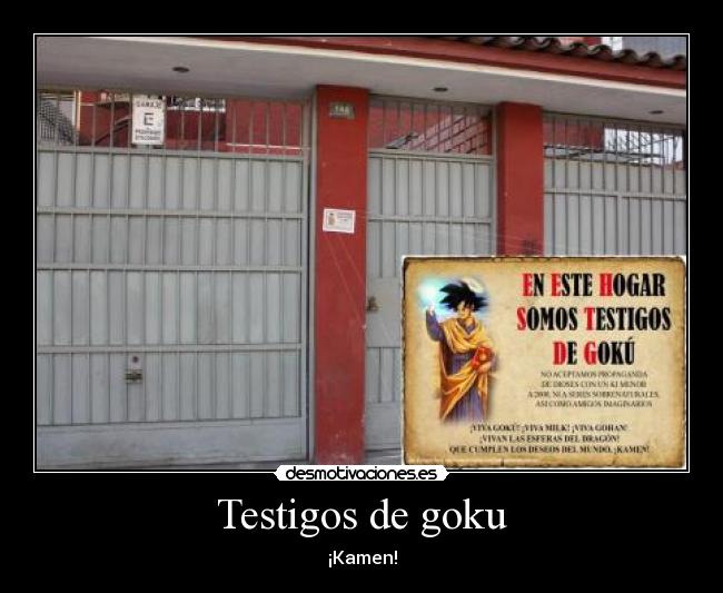 Testigos de goku -
