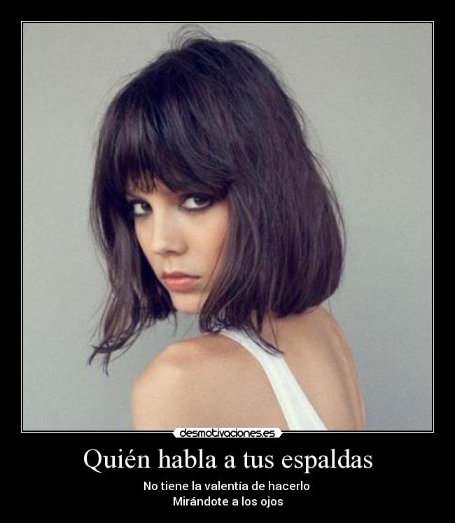 Quién habla a tus espaldas -