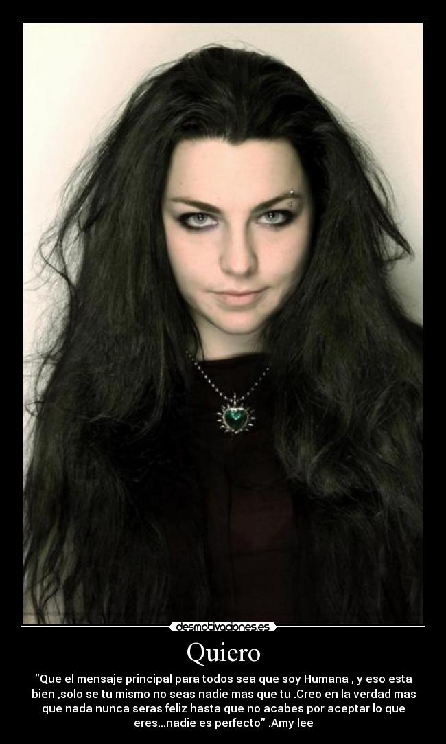 carteles amy lee evanescence musica desmotivaciones