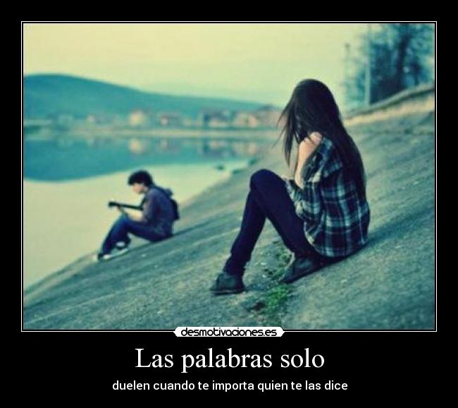Las palabras solo -