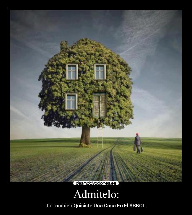 Admitelo: - Tu Tambien Quisiste Una Casa En El ÁRBOL.