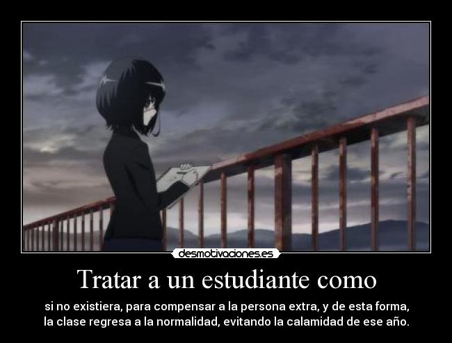 Tratar a un estudiante como - 