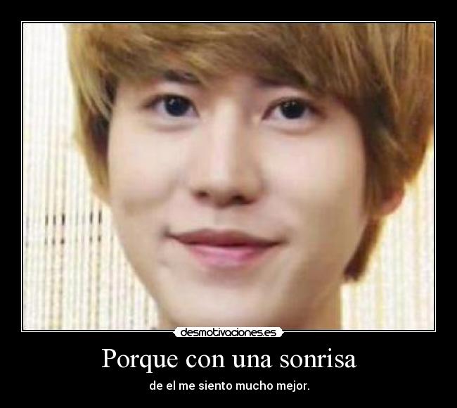 carteles sonrisa kyuhyun desmotivaciones