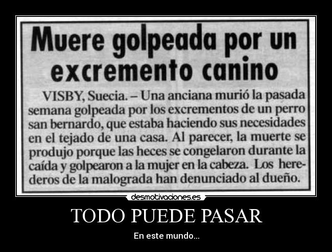 TODO PUEDE PASAR - En este mundo...