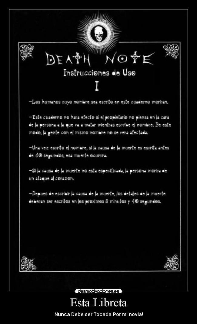 carteles death note desmotivaciones