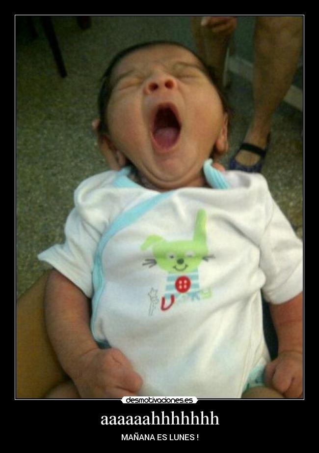 aaaaaahhhhhhh - MAÑANA ES LUNES !