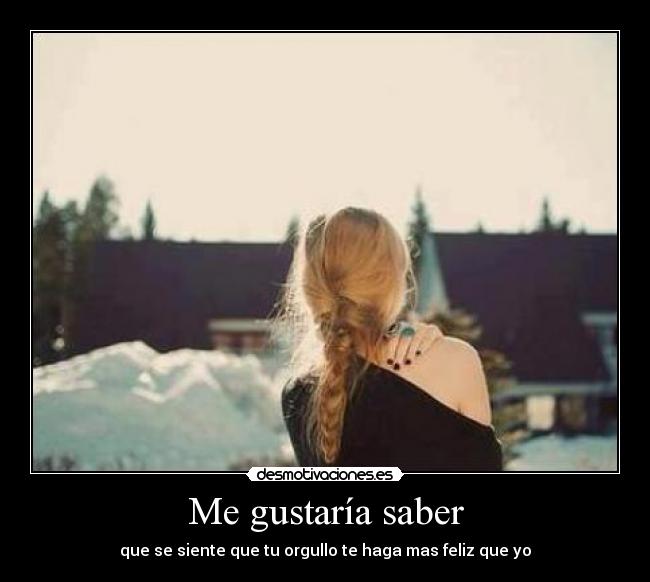 Me gustaría saber - 