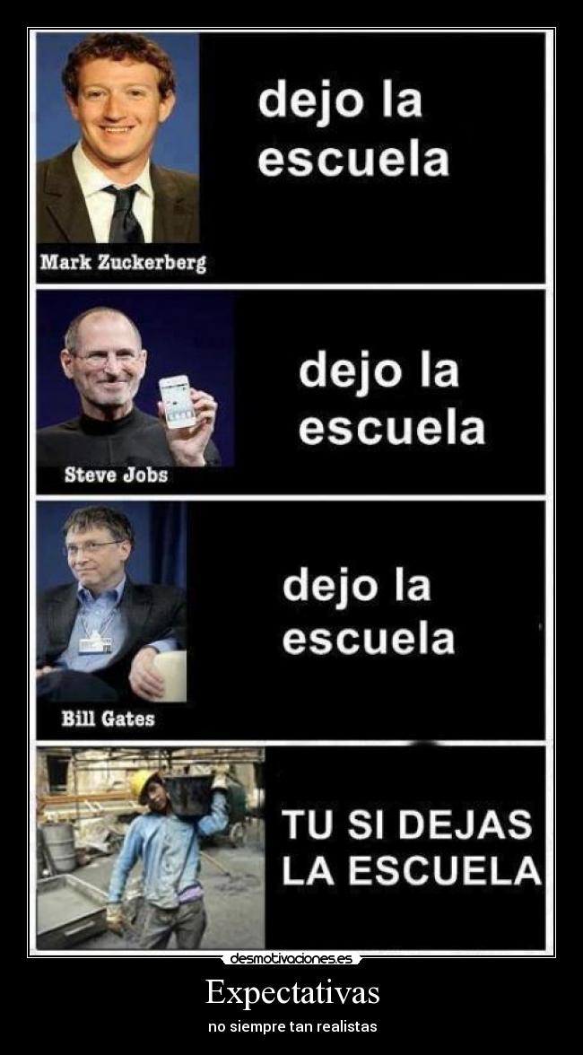 Expectativas - no siempre tan realistas