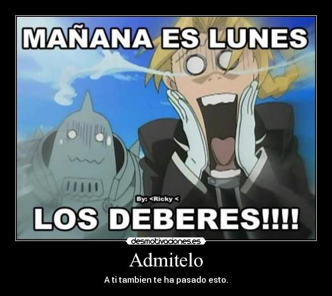 Admitelo - A ti tambien te ha pasado esto.