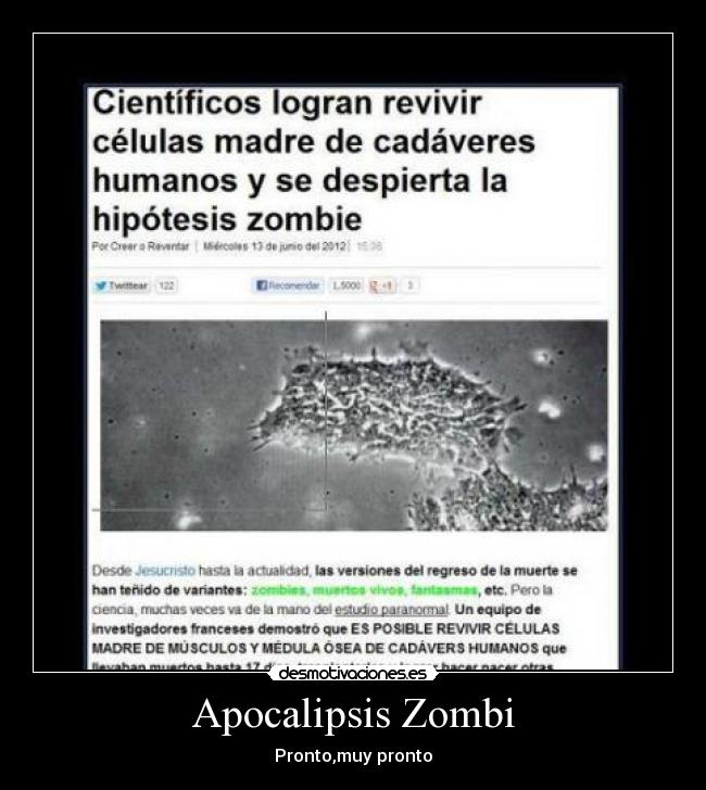 Apocalipsis Zombi - Pronto,muy pronto
