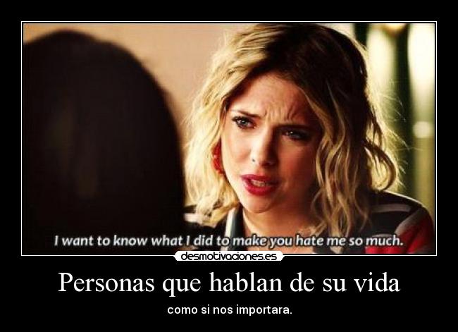 Personas que hablan de su vida -