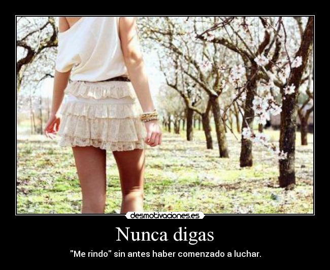 Nunca digas -