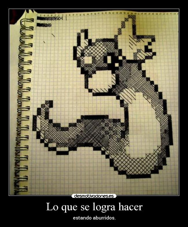 Lo que se logra hacer -