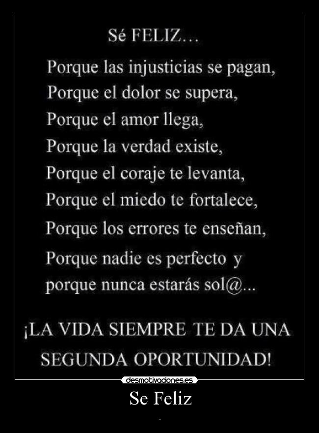 Se Feliz - .