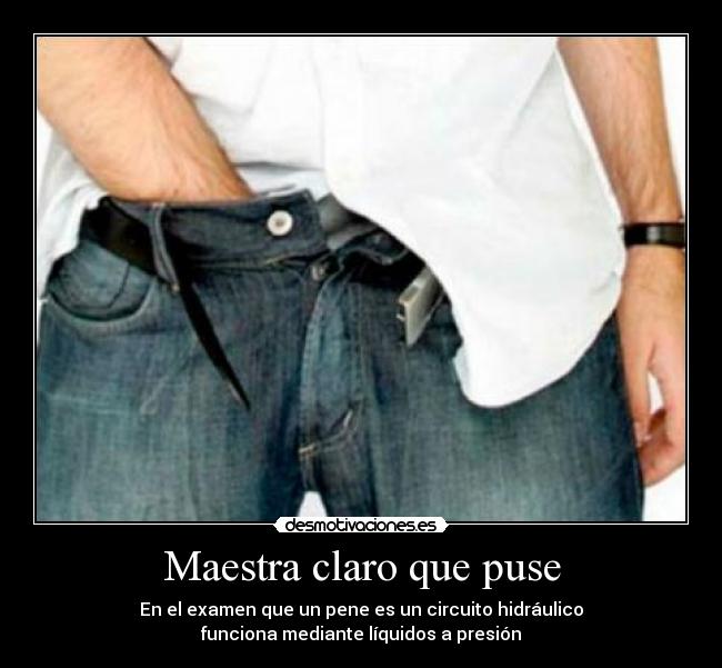 Maestra claro que puse -