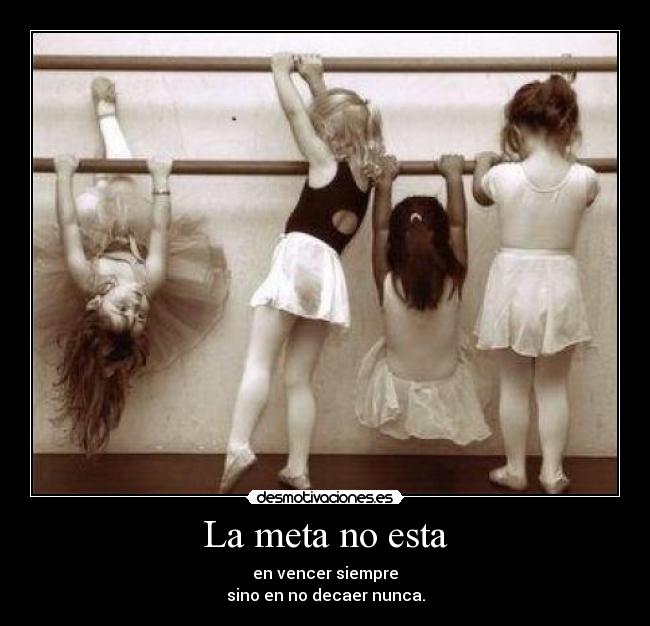 La meta no esta -