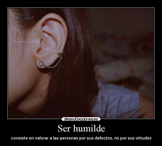 Ser humilde -