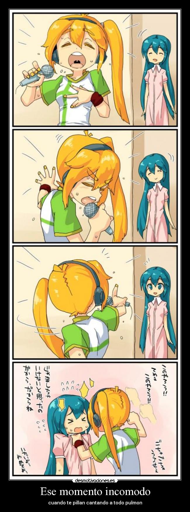 Ese momento incomodo - cuando te pillan cantando a todo pulmon