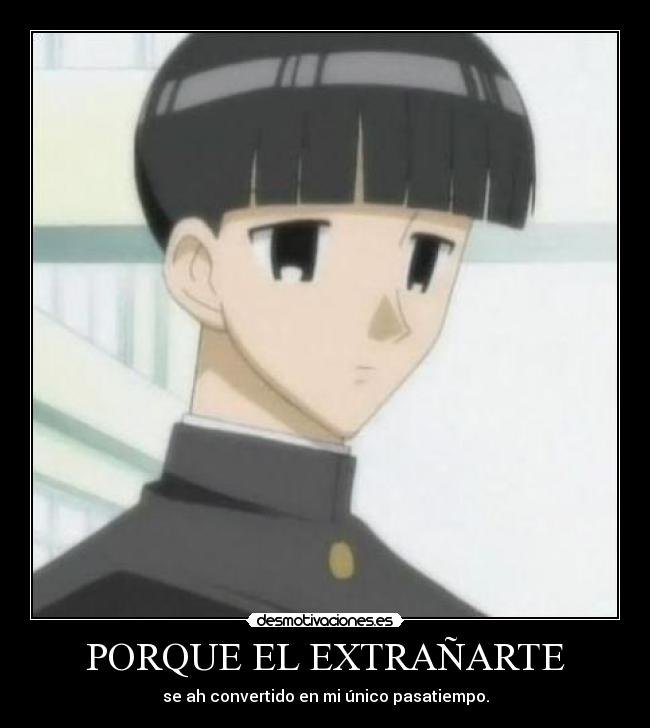 PORQUE EL EXTRAÑARTE - se ah convertido en mi único pasatiempo.