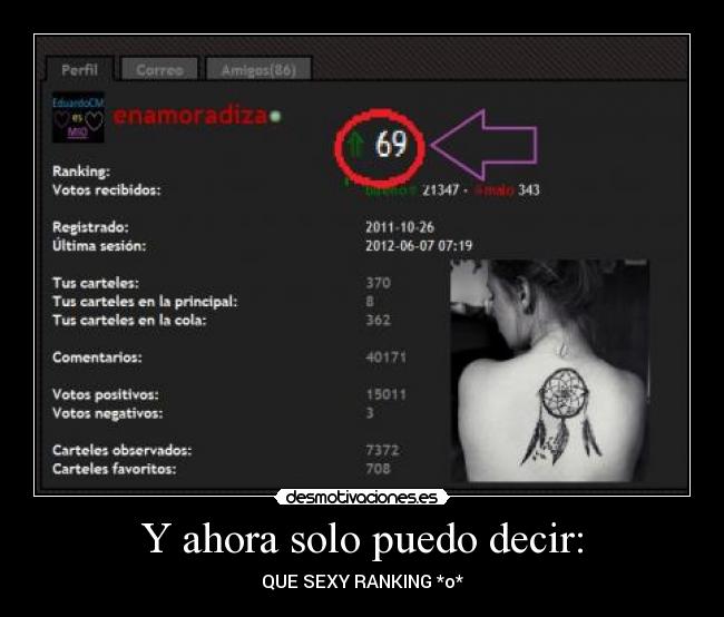 Y ahora solo puedo decir: - QUE SEXY RANKING *o*