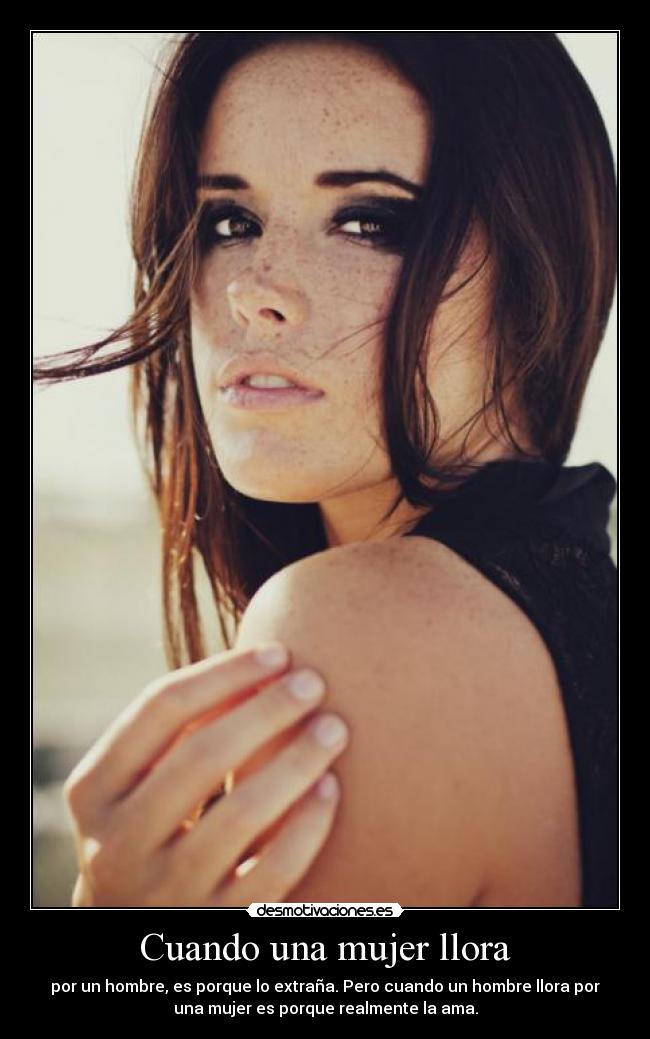 Cuando una mujer llora -