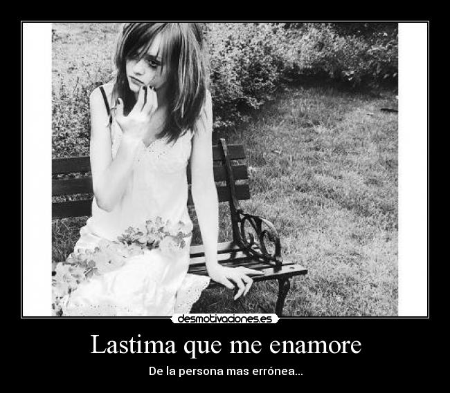 Lastima que me enamore - 