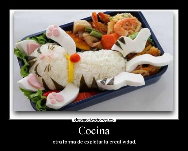 Cocina - otra forma de explotar la creatividad.