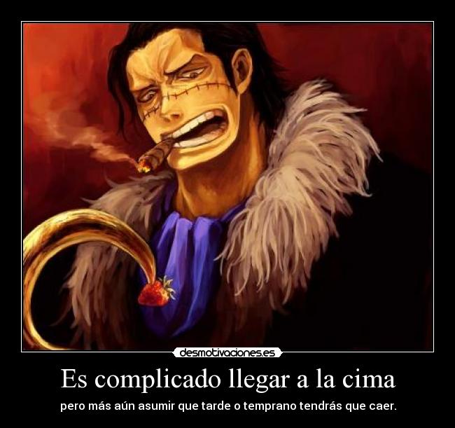 carteles one piece crocodile harukaze desmotivaciones