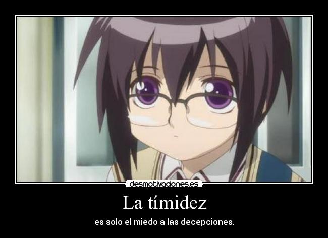 La tímidez -