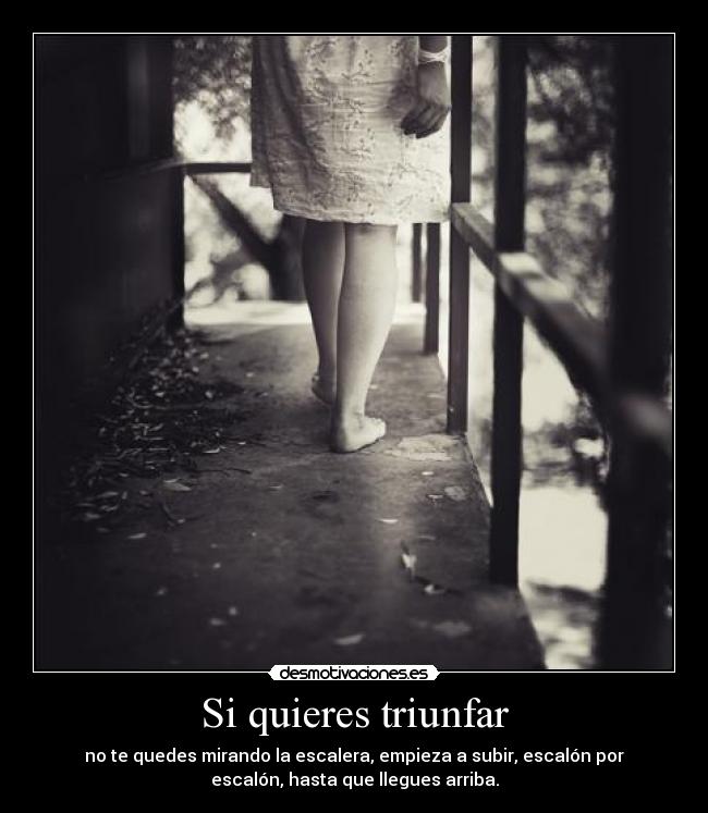 Si quieres triunfar -