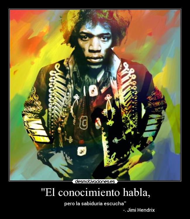 El conocimiento habla, -